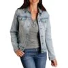 Stetson Women's Floral Embroidered Jean Jacket -Wrangler || Ariat || ROPER Sales Store img94982 stetson women s floral embroidered jean jacket