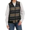 Cinch Women's Quilted Reversible Stripe Vest -Wrangler || Ariat || ROPER Sales Store img96121 cinch women s quilted reversible stripe vest