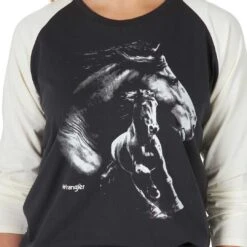 Wrangler Women's Retro Graphic Baseball Tee -Wrangler || Ariat || ROPER Sales Store img97419 wrangler women s retro graphic baseball tee