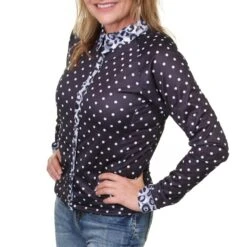 M Sport 6 Women's Game Changer Zippered Western Shirt