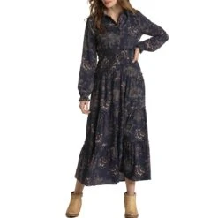 Panhandle Women's Button Front Maxi Dress