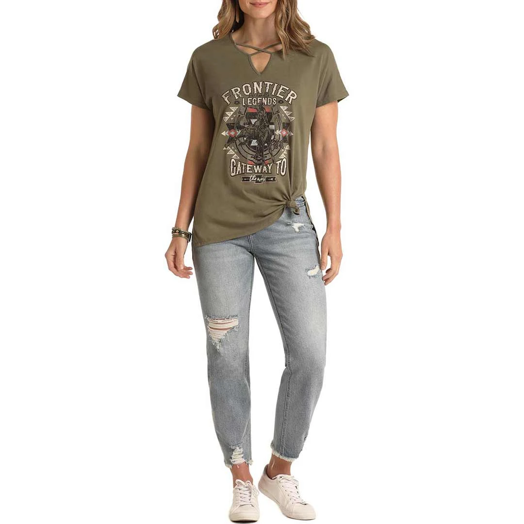 Panhandle Women's Frontier Legends Graphic Tunic T-shirt 4 Panhandle Women's Frontier Legends Graphic Tunic T-shirt - Image 2