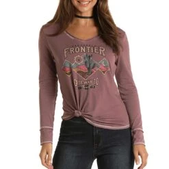 Panhandle Women's Frontier Long Sleeve Graphic T-shirt