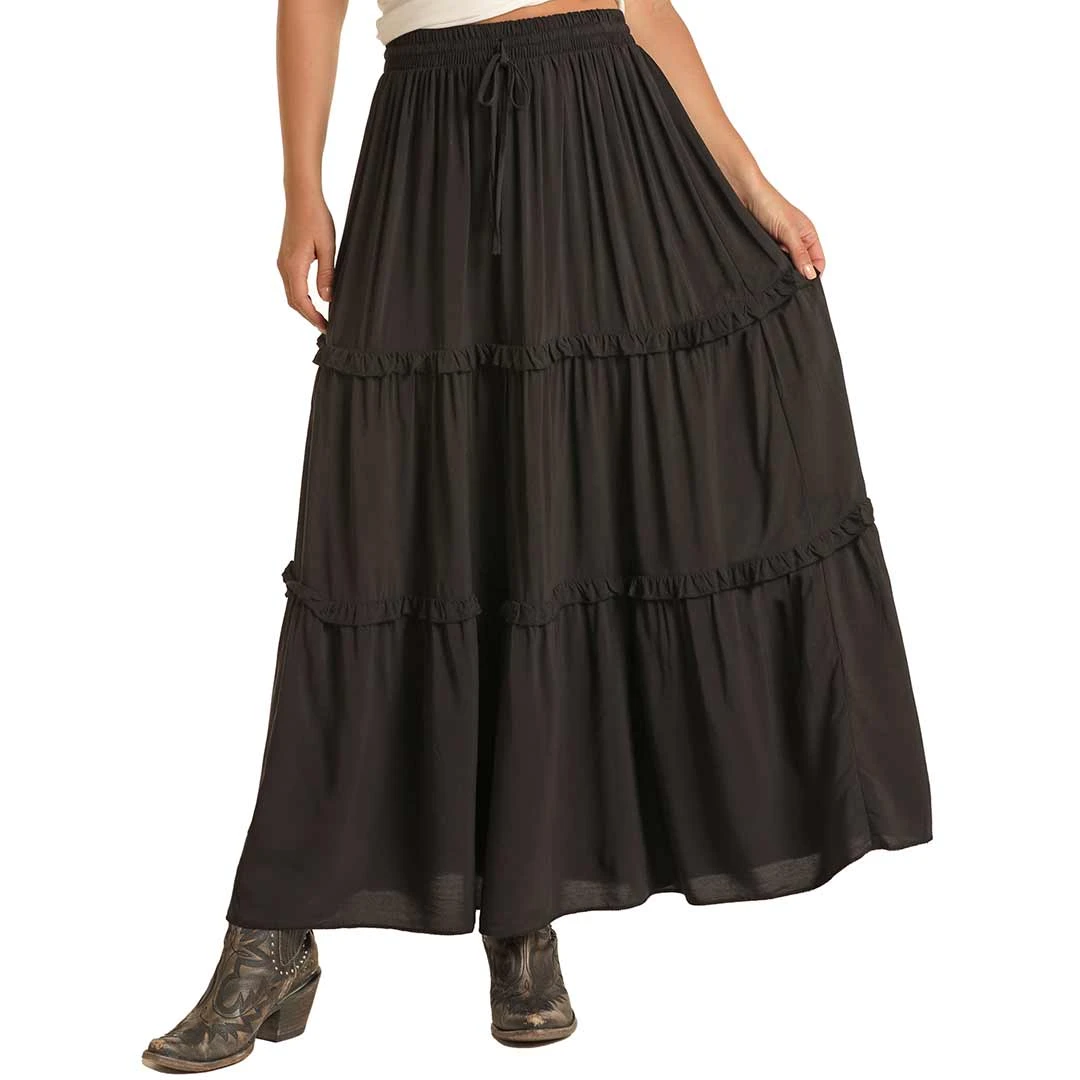 Panhandle Women's Tiered Peasant Maxi Skirt 3 Panhandle Women's Tiered Peasant Maxi Skirt
