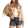 Rock & Roll Cowgirl Women's Aztec Fringe Jacket 1 Rock & Roll Cowgirl Women's Aztec Fringe Jacket -Wrangler || Ariat || ROPER Sales Store rock roll cowgirl women s aztec fringe jacket