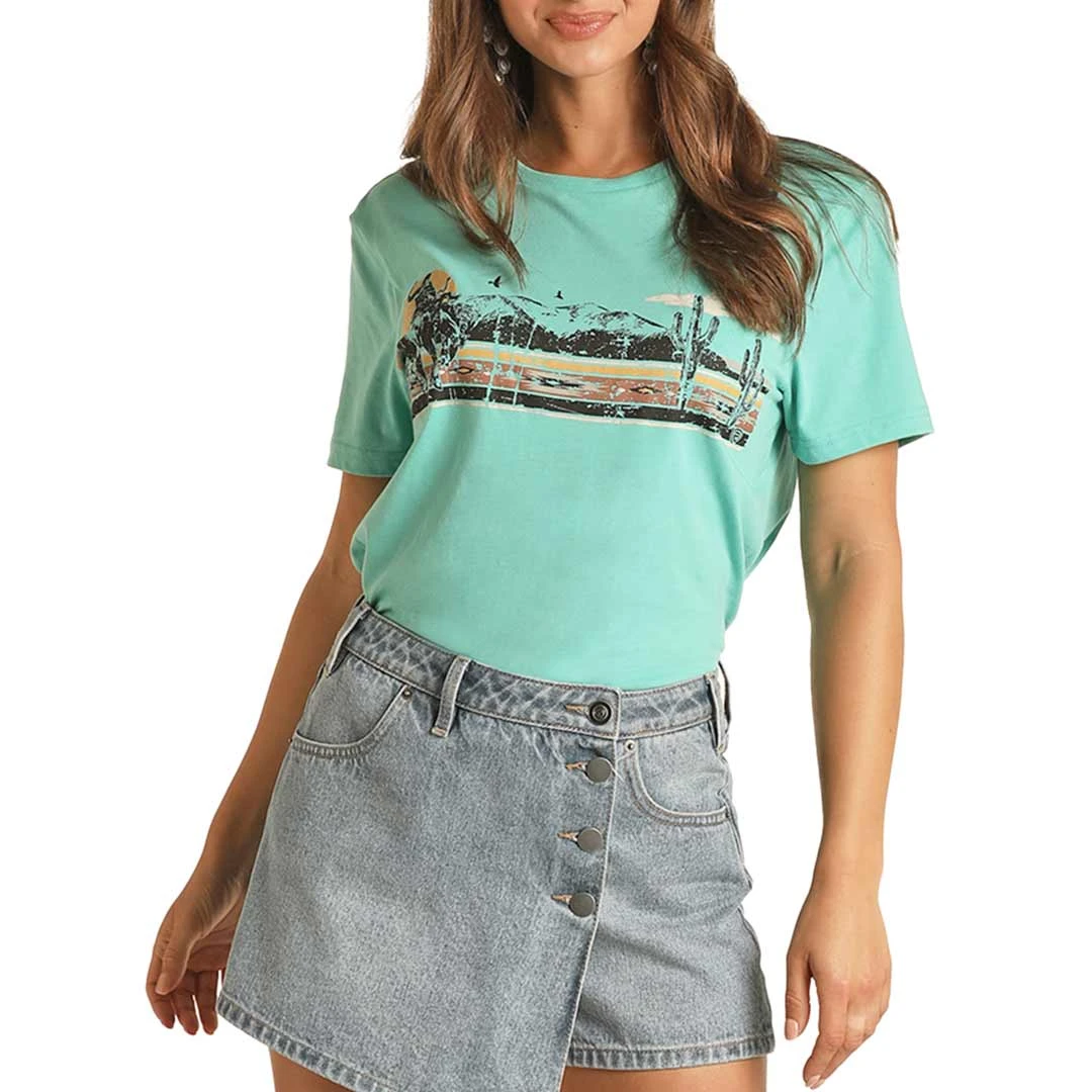 Rock & Roll Cowgirl Women's Oversized Cowboy Graphic T-Shirt 3 Rock & Roll Cowgirl Women's Oversized Cowboy Graphic T-Shirt