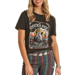 Rock & Roll Cowgirl Women's Rock Graphic T-Shirt