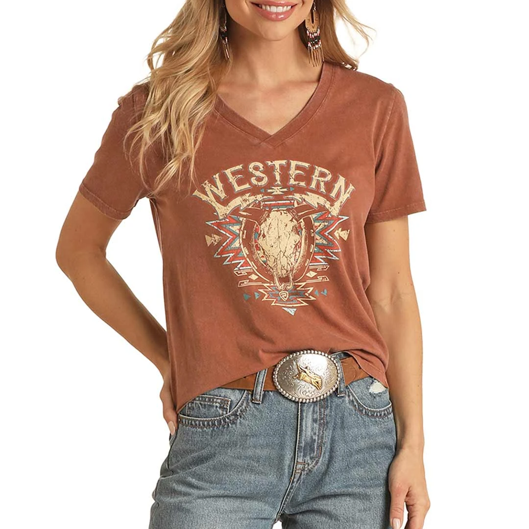Rock & Roll Cowgirl Women's Western Graphic T-Shirt 3 Rock & Roll Cowgirl Women's Western Graphic T-Shirt