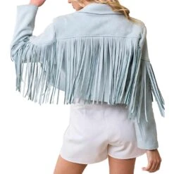 Saints & Hearts Women's Fringe Suede Cropped Jacket -Wrangler || Ariat || ROPER Sales Store saints hearts women s fringe suede cropped jacket