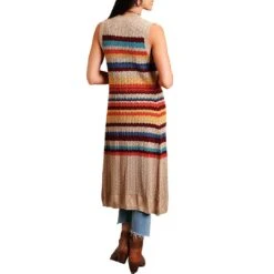 Stetson Women's Crochet Stripe Duster Vest -Wrangler || Ariat || ROPER Sales Store stetson women s crochet stripe duster vest