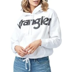 Wrangler Women's Retro Logo Cinched Hoodie