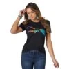 Wrangler Women's Retro Rainbow Horse Slim Fit Tee -Wrangler || Ariat || ROPER Sales Store wrangler women s retro rainbow horse slim fit tee